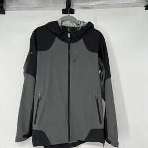 Scott Active Waterproof Hoodie Jacket Womens Size 8-10 Black Gray Full Zip